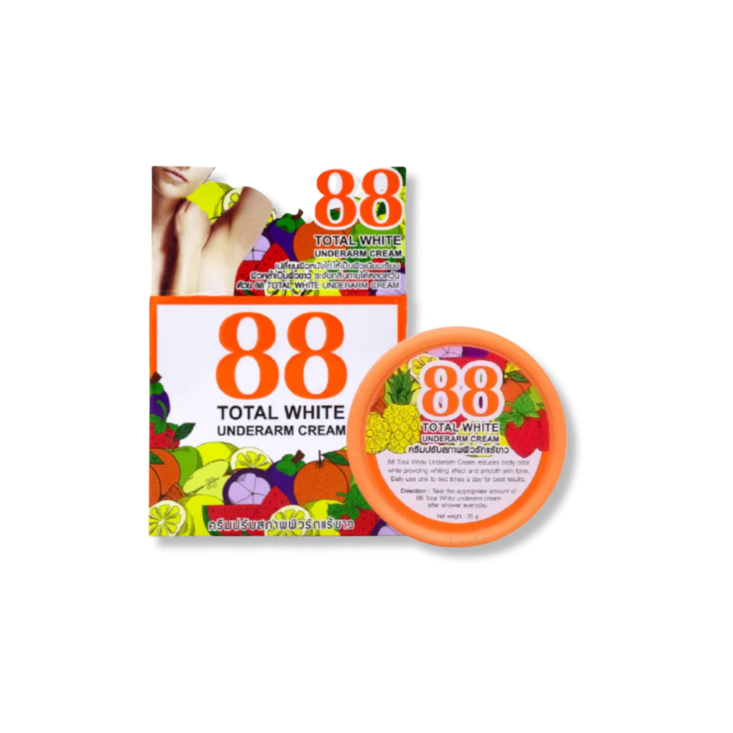 888 Total White Underarm Cream Orange