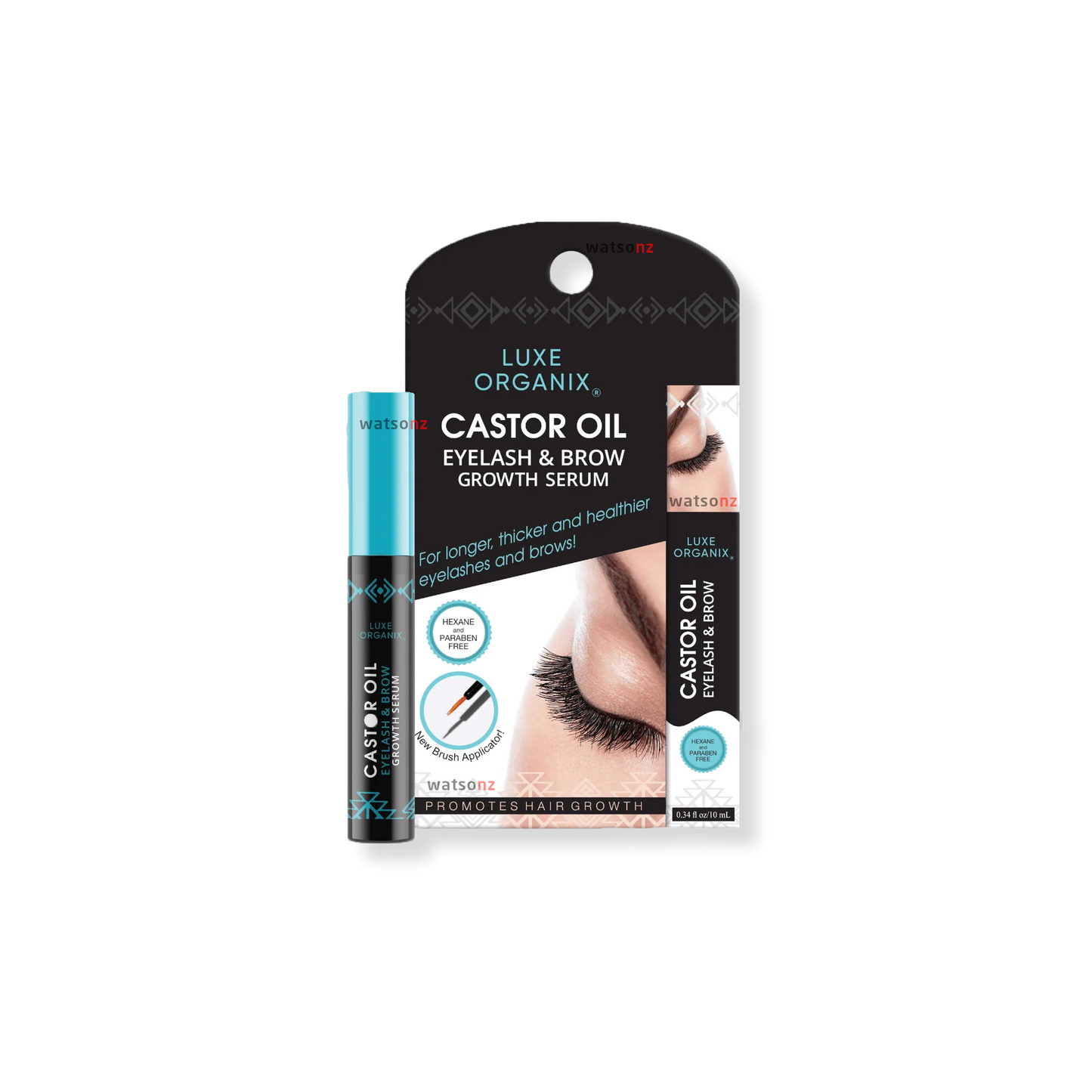 Luxe Organix Castor Oil Dual Tip Eyelash & Brow Growth Serum