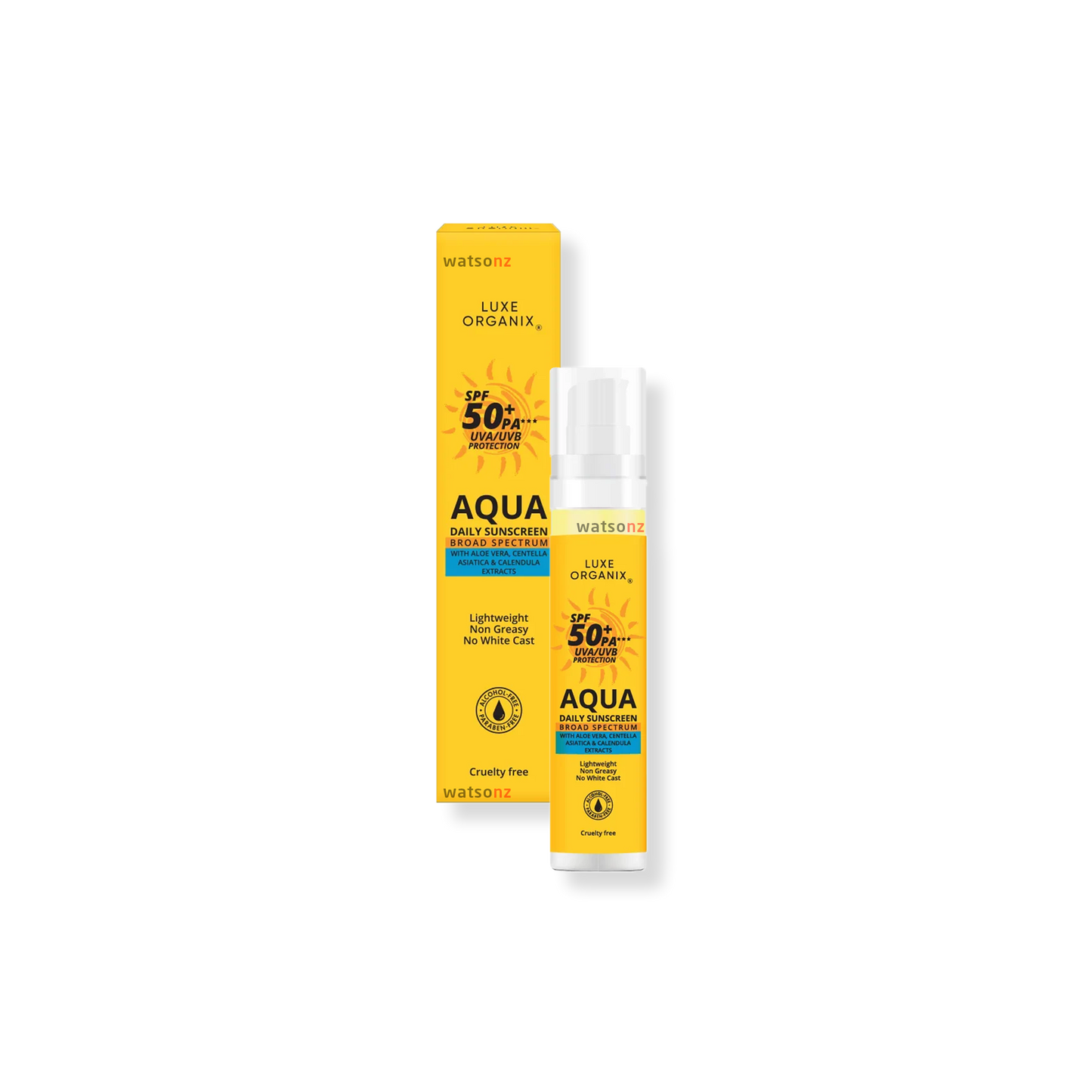 Luxe Organix Sunscreen Aqua Daily Sunscreen SPF 50 PA+++